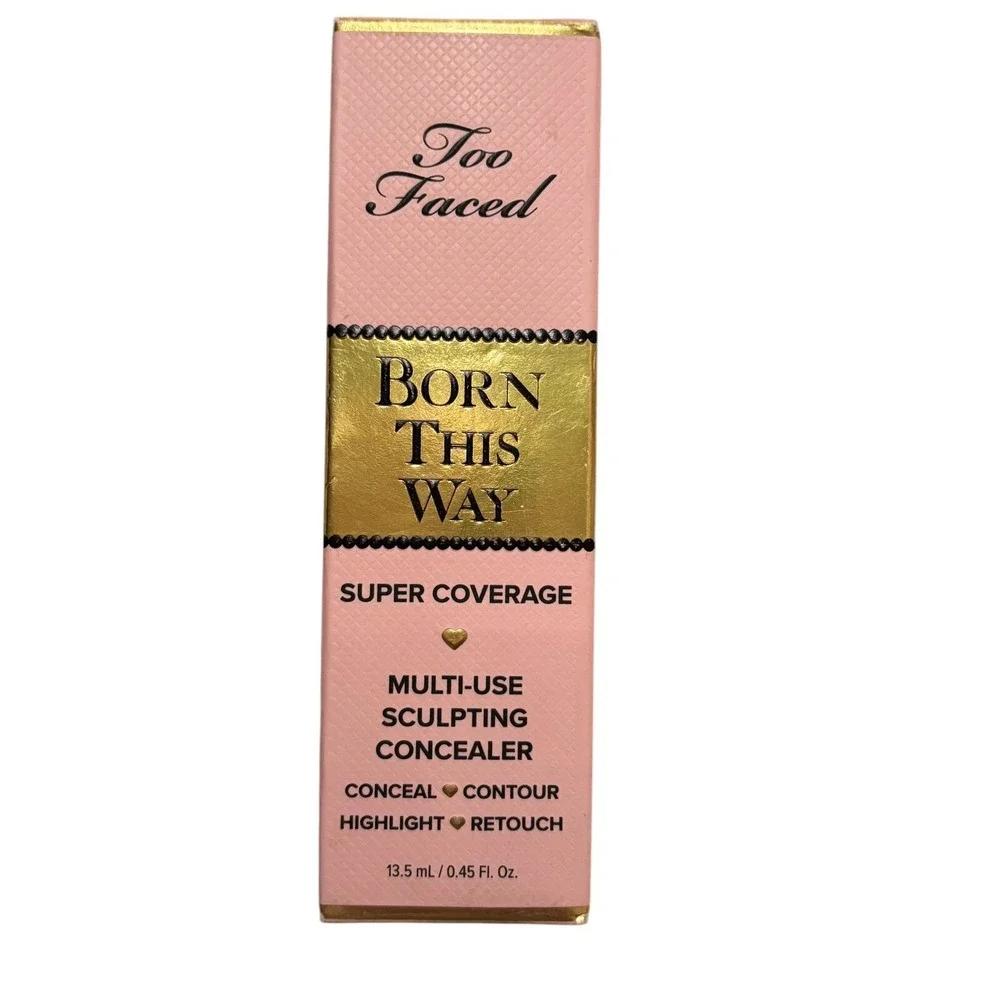 (2) Too Faced Born This Way Super Coverage Multi-Use Sculpting Concealer ~ Sable